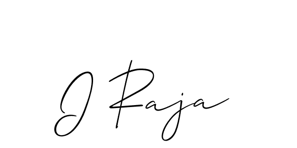 Allison_Script is a professional signature style that is perfect for those who want to add a touch of class to their signature. It is also a great choice for those who want to make their signature more unique. Get I Raja name to fancy signature for free. I Raja signature style 2 images and pictures png