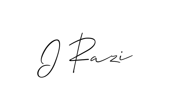 Here are the top 10 professional signature styles for the name I Razi. These are the best autograph styles you can use for your name. I Razi signature style 2 images and pictures png
