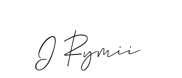 You can use this online signature creator to create a handwritten signature for the name I Rymii. This is the best online autograph maker. I Rymii signature style 2 images and pictures png