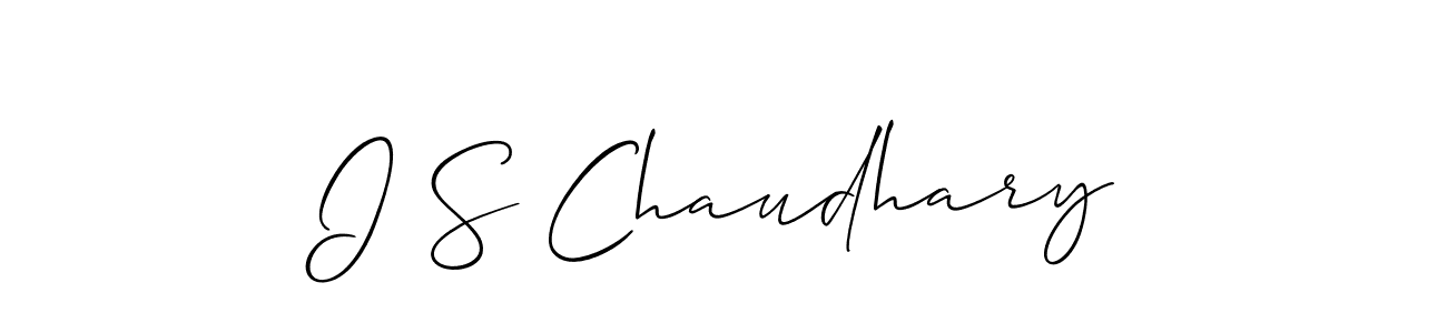 How to Draw I S Chaudhary signature style? Allison_Script is a latest design signature styles for name I S Chaudhary. I S Chaudhary signature style 2 images and pictures png