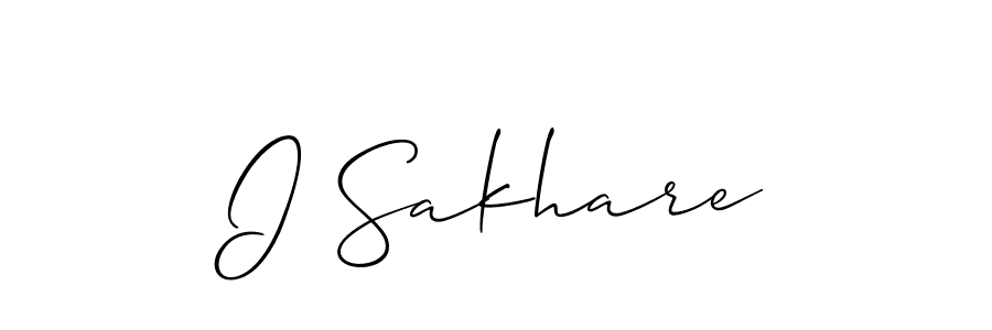 Best and Professional Signature Style for I Sakhare. Allison_Script Best Signature Style Collection. I Sakhare signature style 2 images and pictures png