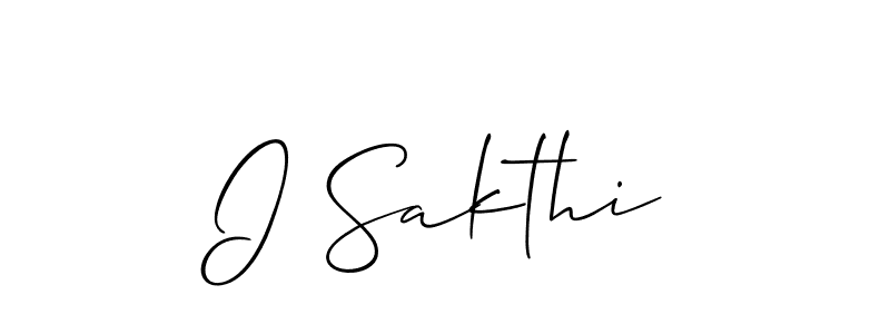 Make a short I Sakthi signature style. Manage your documents anywhere anytime using Allison_Script. Create and add eSignatures, submit forms, share and send files easily. I Sakthi signature style 2 images and pictures png