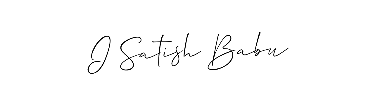 Check out images of Autograph of I Satish Babu name. Actor I Satish Babu Signature Style. Allison_Script is a professional sign style online. I Satish Babu signature style 2 images and pictures png