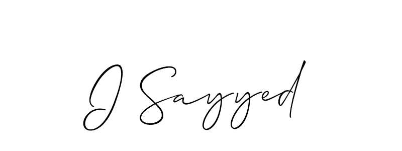 Once you've used our free online signature maker to create your best signature Allison_Script style, it's time to enjoy all of the benefits that I Sayyed name signing documents. I Sayyed signature style 2 images and pictures png