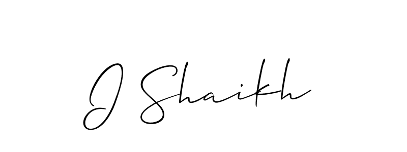 I Shaikh stylish signature style. Best Handwritten Sign (Allison_Script) for my name. Handwritten Signature Collection Ideas for my name I Shaikh. I Shaikh signature style 2 images and pictures png