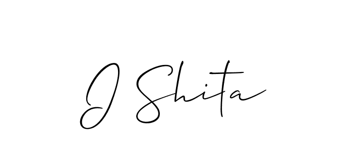 I Shita stylish signature style. Best Handwritten Sign (Allison_Script) for my name. Handwritten Signature Collection Ideas for my name I Shita. I Shita signature style 2 images and pictures png