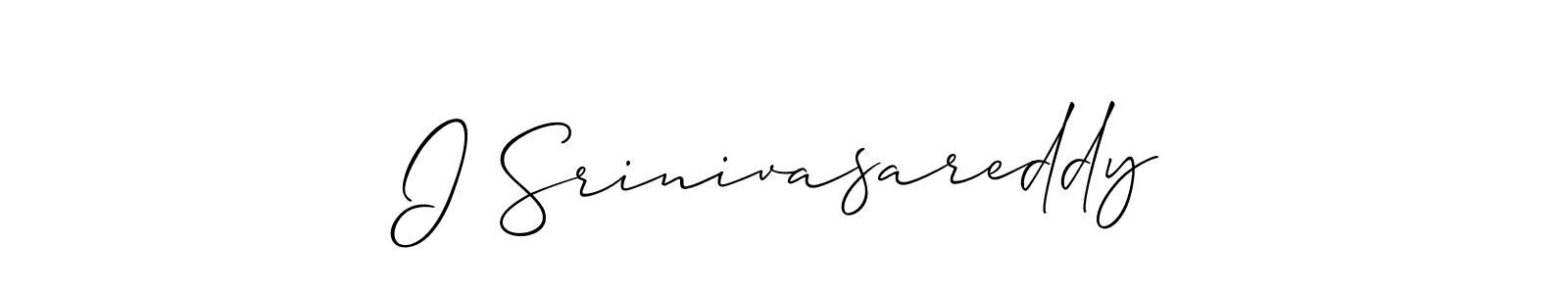 Similarly Allison_Script is the best handwritten signature design. Signature creator online .You can use it as an online autograph creator for name I Srinivasareddy. I Srinivasareddy signature style 2 images and pictures png