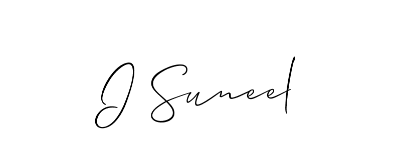 Make a beautiful signature design for name I Suneel. Use this online signature maker to create a handwritten signature for free. I Suneel signature style 2 images and pictures png