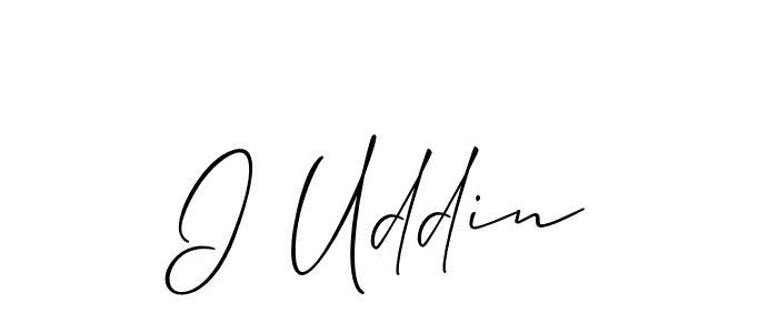 Best and Professional Signature Style for I Uddin. Allison_Script Best Signature Style Collection. I Uddin signature style 2 images and pictures png