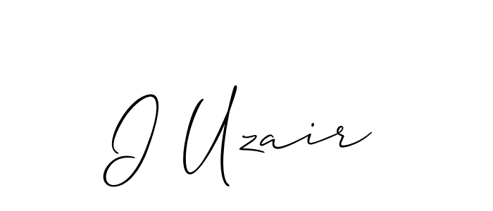 Make a short I Uzair signature style. Manage your documents anywhere anytime using Allison_Script. Create and add eSignatures, submit forms, share and send files easily. I Uzair signature style 2 images and pictures png