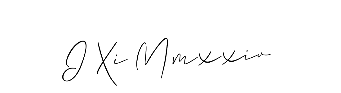 This is the best signature style for the I Xi Mmxxiv name. Also you like these signature font (Allison_Script). Mix name signature. I Xi Mmxxiv signature style 2 images and pictures png