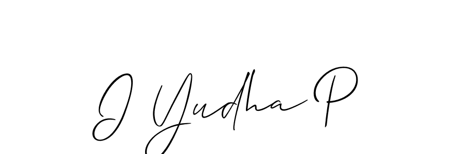 Design your own signature with our free online signature maker. With this signature software, you can create a handwritten (Allison_Script) signature for name I Yudha P. I Yudha P signature style 2 images and pictures png
