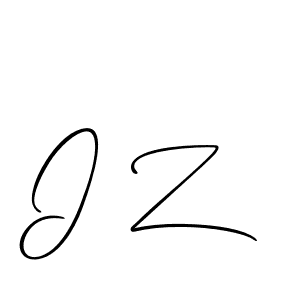 Create a beautiful signature design for name I Z. With this signature (Allison_Script) fonts, you can make a handwritten signature for free. I Z signature style 2 images and pictures png