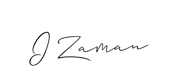 Also You can easily find your signature by using the search form. We will create I Zaman name handwritten signature images for you free of cost using Allison_Script sign style. I Zaman signature style 2 images and pictures png