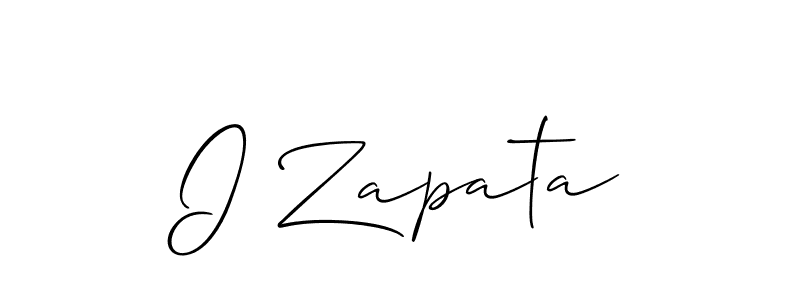 Also we have I Zapata name is the best signature style. Create professional handwritten signature collection using Allison_Script autograph style. I Zapata signature style 2 images and pictures png