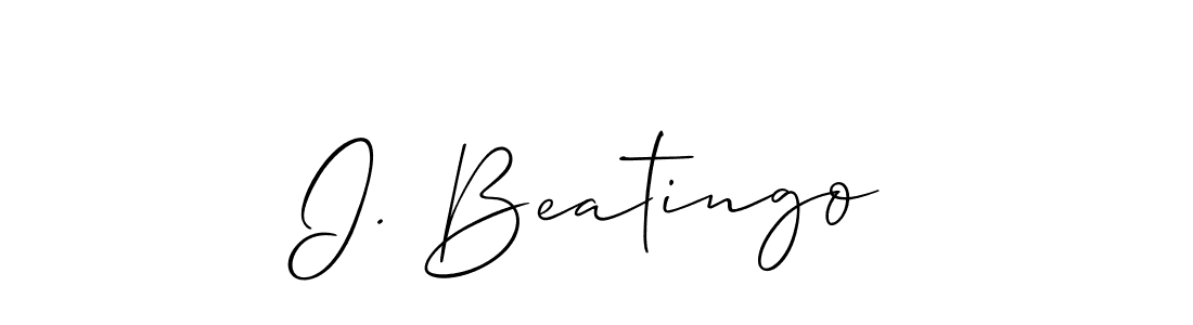 I. Beatingo stylish signature style. Best Handwritten Sign (Allison_Script) for my name. Handwritten Signature Collection Ideas for my name I. Beatingo. I. Beatingo signature style 2 images and pictures png