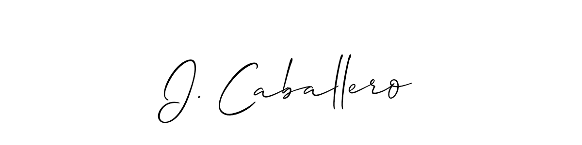 Check out images of Autograph of I. Caballero name. Actor I. Caballero Signature Style. Allison_Script is a professional sign style online. I. Caballero signature style 2 images and pictures png