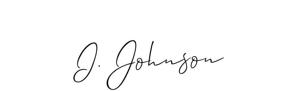 How to Draw I. Johnson signature style? Allison_Script is a latest design signature styles for name I. Johnson. I. Johnson signature style 2 images and pictures png