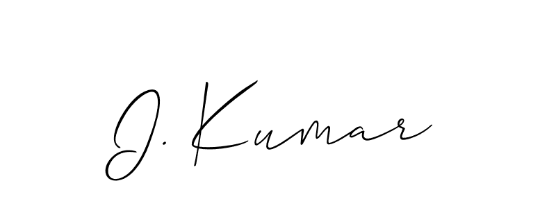 Check out images of Autograph of I. Kumar name. Actor I. Kumar Signature Style. Allison_Script is a professional sign style online. I. Kumar signature style 2 images and pictures png