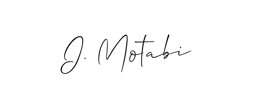 Once you've used our free online signature maker to create your best signature Allison_Script style, it's time to enjoy all of the benefits that I. Motabi name signing documents. I. Motabi signature style 2 images and pictures png