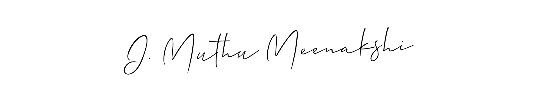 Make a short I. Muthu Meenakshi signature style. Manage your documents anywhere anytime using Allison_Script. Create and add eSignatures, submit forms, share and send files easily. I. Muthu Meenakshi signature style 2 images and pictures png