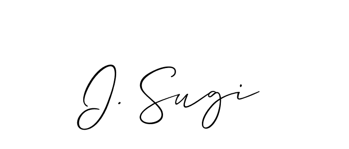 Best and Professional Signature Style for I. Sugi. Allison_Script Best Signature Style Collection. I. Sugi signature style 2 images and pictures png