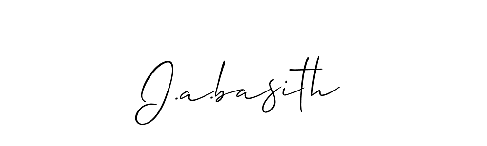 Best and Professional Signature Style for I.a.basith. Allison_Script Best Signature Style Collection. I.a.basith signature style 2 images and pictures png