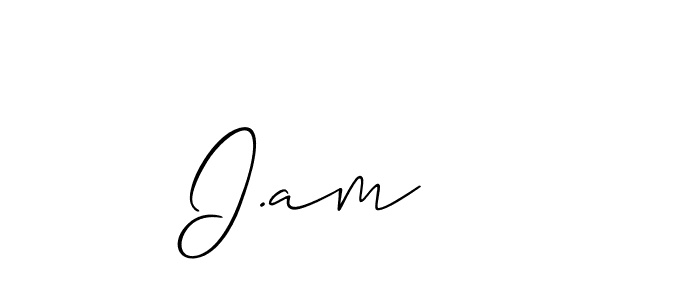 Also You can easily find your signature by using the search form. We will create I.am    name handwritten signature images for you free of cost using Allison_Script sign style. I.am    signature style 2 images and pictures png