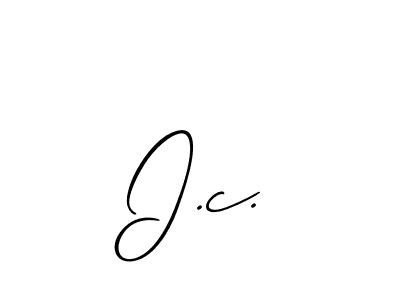 Use a signature maker to create a handwritten signature online. With this signature software, you can design (Allison_Script) your own signature for name I.c.. I.c. signature style 2 images and pictures png