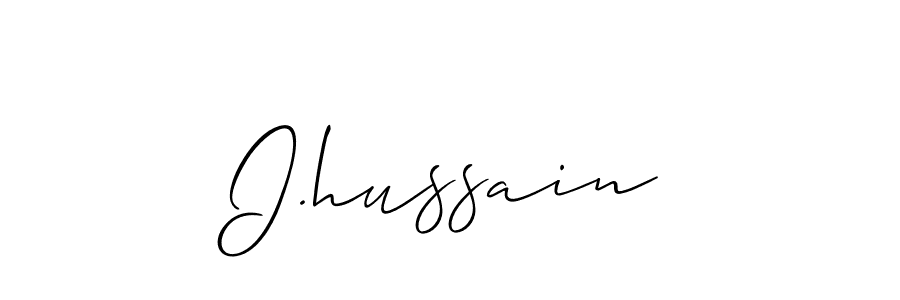 Also You can easily find your signature by using the search form. We will create I.hussain name handwritten signature images for you free of cost using Allison_Script sign style. I.hussain signature style 2 images and pictures png