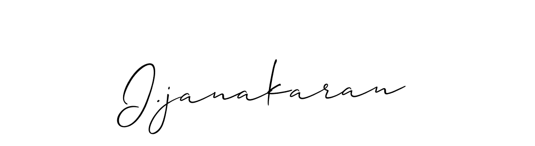 It looks lik you need a new signature style for name I.janakaran. Design unique handwritten (Allison_Script) signature with our free signature maker in just a few clicks. I.janakaran signature style 2 images and pictures png