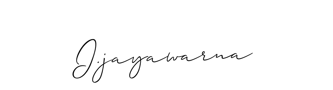 Make a beautiful signature design for name I.jayawarna. Use this online signature maker to create a handwritten signature for free. I.jayawarna signature style 2 images and pictures png