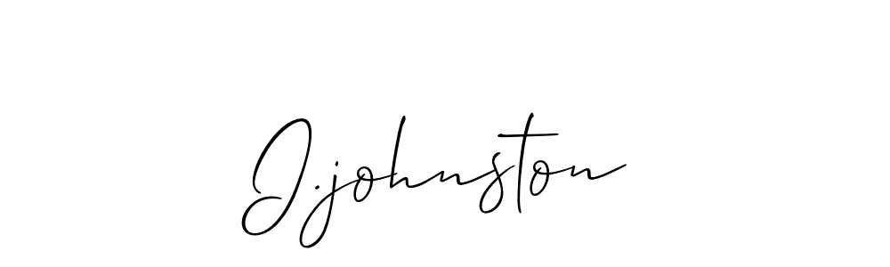 Similarly Allison_Script is the best handwritten signature design. Signature creator online .You can use it as an online autograph creator for name I.johnston. I.johnston signature style 2 images and pictures png