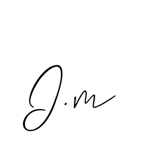 Allison_Script is a professional signature style that is perfect for those who want to add a touch of class to their signature. It is also a great choice for those who want to make their signature more unique. Get I.m name to fancy signature for free. I.m signature style 2 images and pictures png