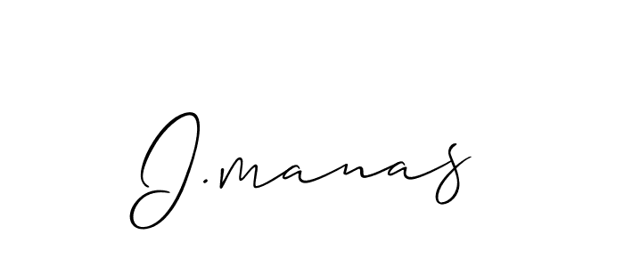 Also You can easily find your signature by using the search form. We will create I.manas name handwritten signature images for you free of cost using Allison_Script sign style. I.manas signature style 2 images and pictures png