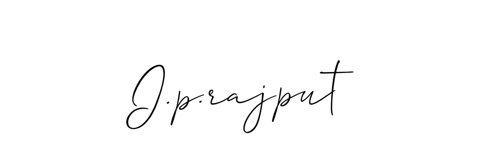 Design your own signature with our free online signature maker. With this signature software, you can create a handwritten (Allison_Script) signature for name I.p.rajput. I.p.rajput signature style 2 images and pictures png