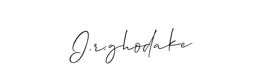 You should practise on your own different ways (Allison_Script) to write your name (I.r.ghodake) in signature. don't let someone else do it for you. I.r.ghodake signature style 2 images and pictures png