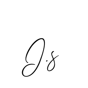 You should practise on your own different ways (Allison_Script) to write your name (I.s) in signature. don't let someone else do it for you. I.s signature style 2 images and pictures png