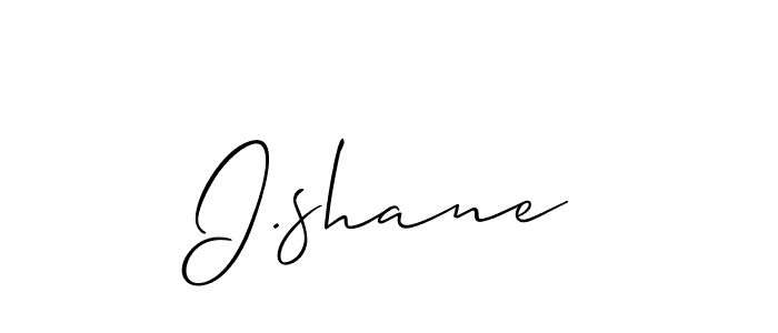 The best way (Allison_Script) to make a short signature is to pick only two or three words in your name. The name I.shane include a total of six letters. For converting this name. I.shane signature style 2 images and pictures png