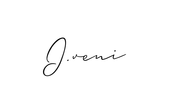 Best and Professional Signature Style for I.veni. Allison_Script Best Signature Style Collection. I.veni signature style 2 images and pictures png