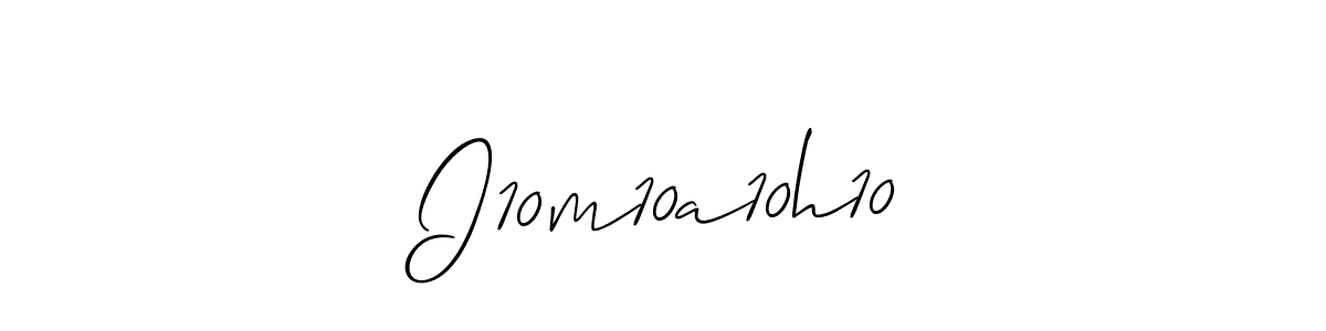 It looks lik you need a new signature style for name I10m10a10h10. Design unique handwritten (Allison_Script) signature with our free signature maker in just a few clicks. I10m10a10h10 signature style 2 images and pictures png