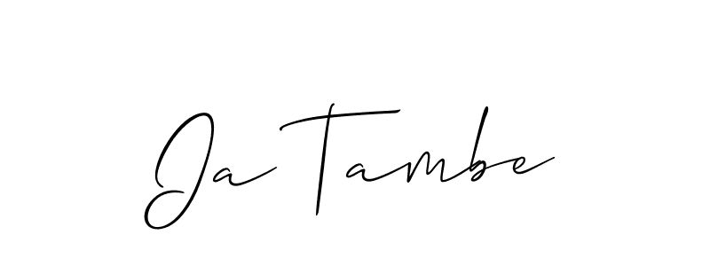 See photos of Ia Tambe official signature by Spectra . Check more albums & portfolios. Read reviews & check more about Allison_Script font. Ia Tambe signature style 2 images and pictures png
