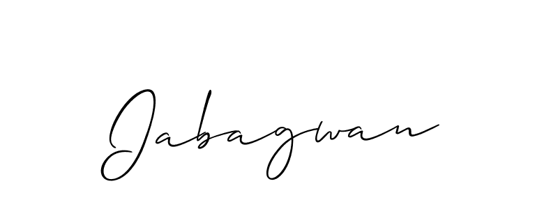 Best and Professional Signature Style for Iabagwan. Allison_Script Best Signature Style Collection. Iabagwan signature style 2 images and pictures png