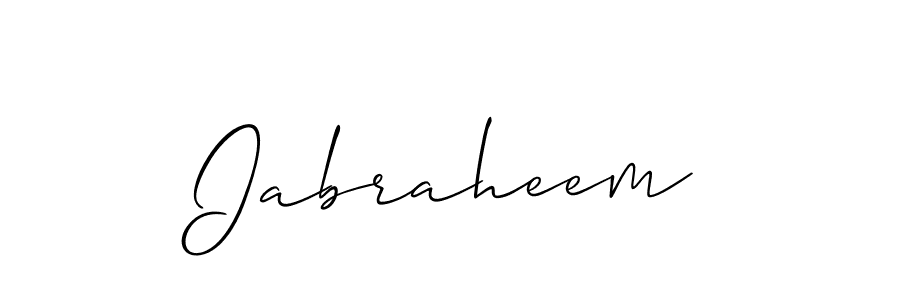 Also we have Iabraheem name is the best signature style. Create professional handwritten signature collection using Allison_Script autograph style. Iabraheem signature style 2 images and pictures png