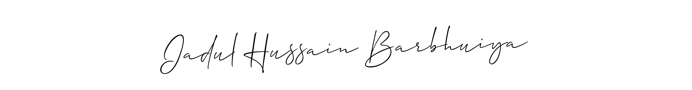 How to Draw Iadul Hussain Barbhuiya signature style? Allison_Script is a latest design signature styles for name Iadul Hussain Barbhuiya. Iadul Hussain Barbhuiya signature style 2 images and pictures png