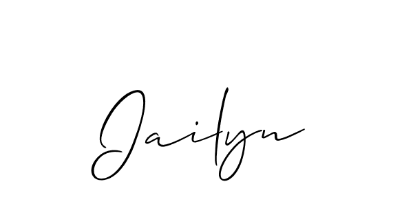 It looks lik you need a new signature style for name Iailyn. Design unique handwritten (Allison_Script) signature with our free signature maker in just a few clicks. Iailyn signature style 2 images and pictures png