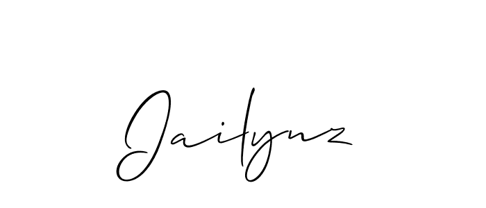 How to make Iailynz name signature. Use Allison_Script style for creating short signs online. This is the latest handwritten sign. Iailynz signature style 2 images and pictures png