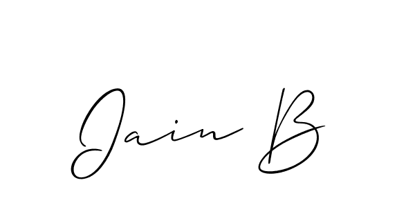 How to Draw Iain B signature style? Allison_Script is a latest design signature styles for name Iain B. Iain B signature style 2 images and pictures png