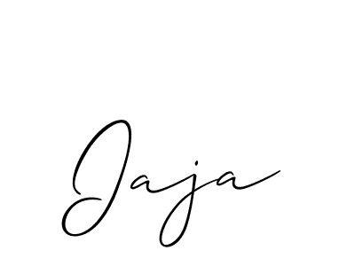 Design your own signature with our free online signature maker. With this signature software, you can create a handwritten (Allison_Script) signature for name Iaja. Iaja signature style 2 images and pictures png