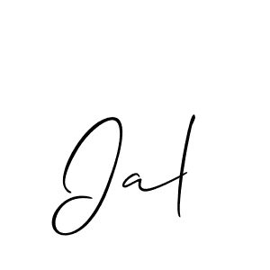 How to make Ial signature? Allison_Script is a professional autograph style. Create handwritten signature for Ial name. Ial signature style 2 images and pictures png